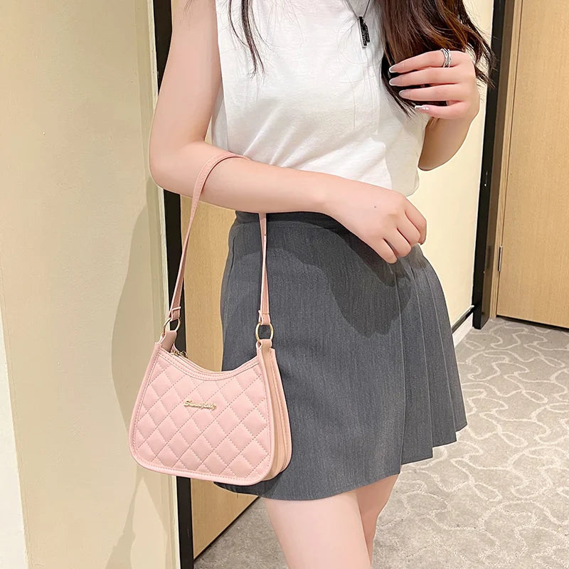 Women’s Soft Faux Leather Crossbody Bag – Retro Underarm Handbag & Small Shoulder Bag for Girls – Fashion Design