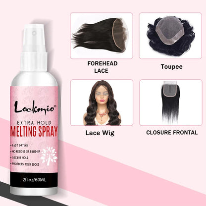 LOCKMIO 60ML Lace Wig Glue - Fast-Drying Long-Lasting Adhesive for Wigs, Mesh & Cosplay Installations