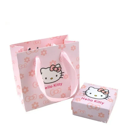 Sanrio Hello Kitty Necklace – Diamond Pendant Clavicle Chain for Girls | Birthday & Holiday Gift