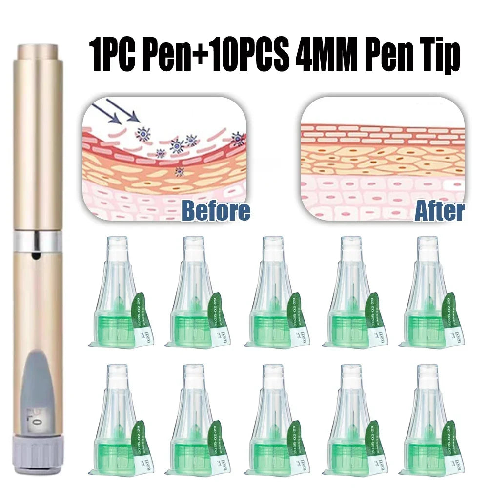 Magic Pen Tattoo & Insulin Pen Cartridges — 10pcs 3ml Empty Cassette Bottles for Lilly Injection