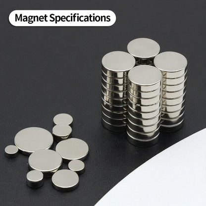 N35 Neodymium Round Magnets - Super Strong Permanent Fridge Magnets for DIY Crafts and Projects