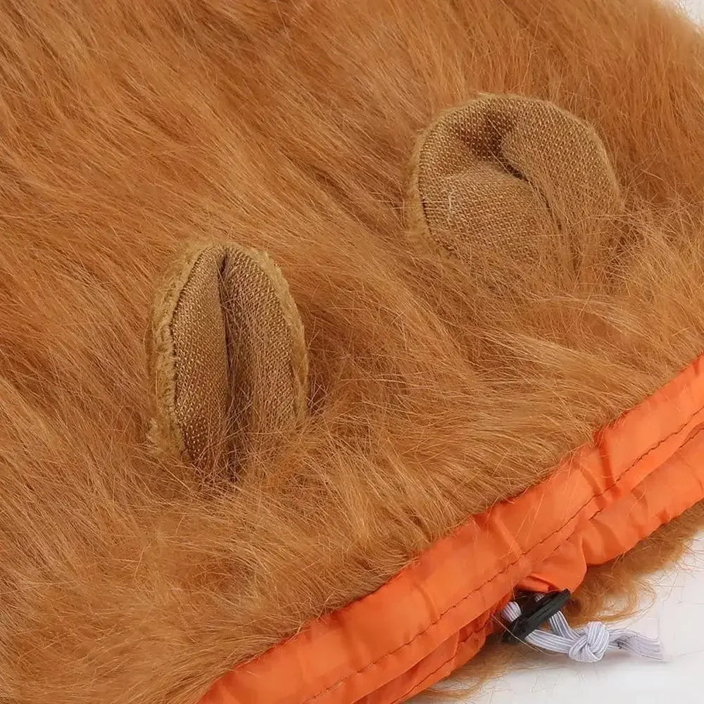 Pet Lion Mane Wig - Funny Halloween Cosplay Costume for Dogs