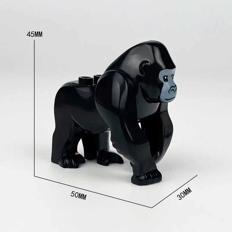 MOC Animal Scene Building Blocks – Zoo & Wildlife DIY Toy Bricks with Ducks, Cats, Dogs, Penguins, Eagles, Wolves, Bears, Deer, Sharks, Snakes, Mice, Sheep (K055)