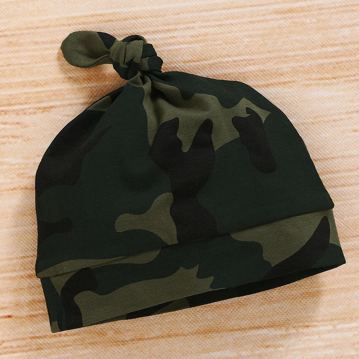 Newborn Baby Boy Summer Outfit – 3pcs Set with Letter Romper, Camouflage Pants & Hat, 0-18 Months