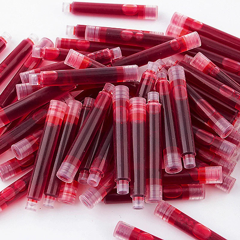 12-36PCS Colourful Ink Sac Fountain Pen Refills 3.4mm - Refillable Ink Cartridges for Drawing, School & Office Use
