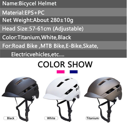 USB Rechargeable Cycling Helmet with Built-in Taillight – In-Mold MTB Mountain & Road Bike Safety Helmet for Sports Riding