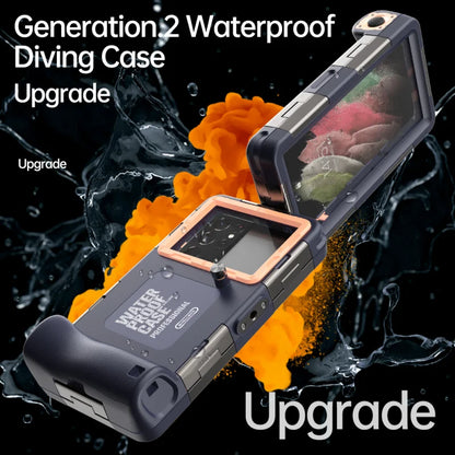 15M Professional Diving Phone Case for iPhone 15/14/13/12 Pro Max - Waterproof Cover for Underwater Photography, Compatible with Samsung S22/S23