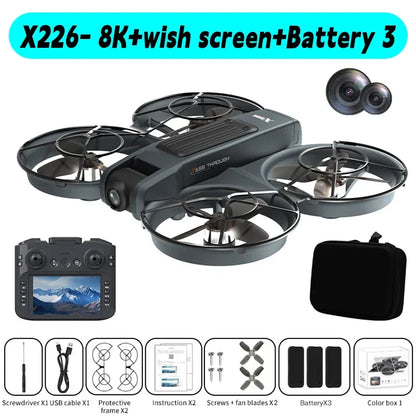Xiaomi Drone X226/X226VR 8K HD Wide-Angle Camera WiFi FPV Foldable Quadcopter with Large Screen