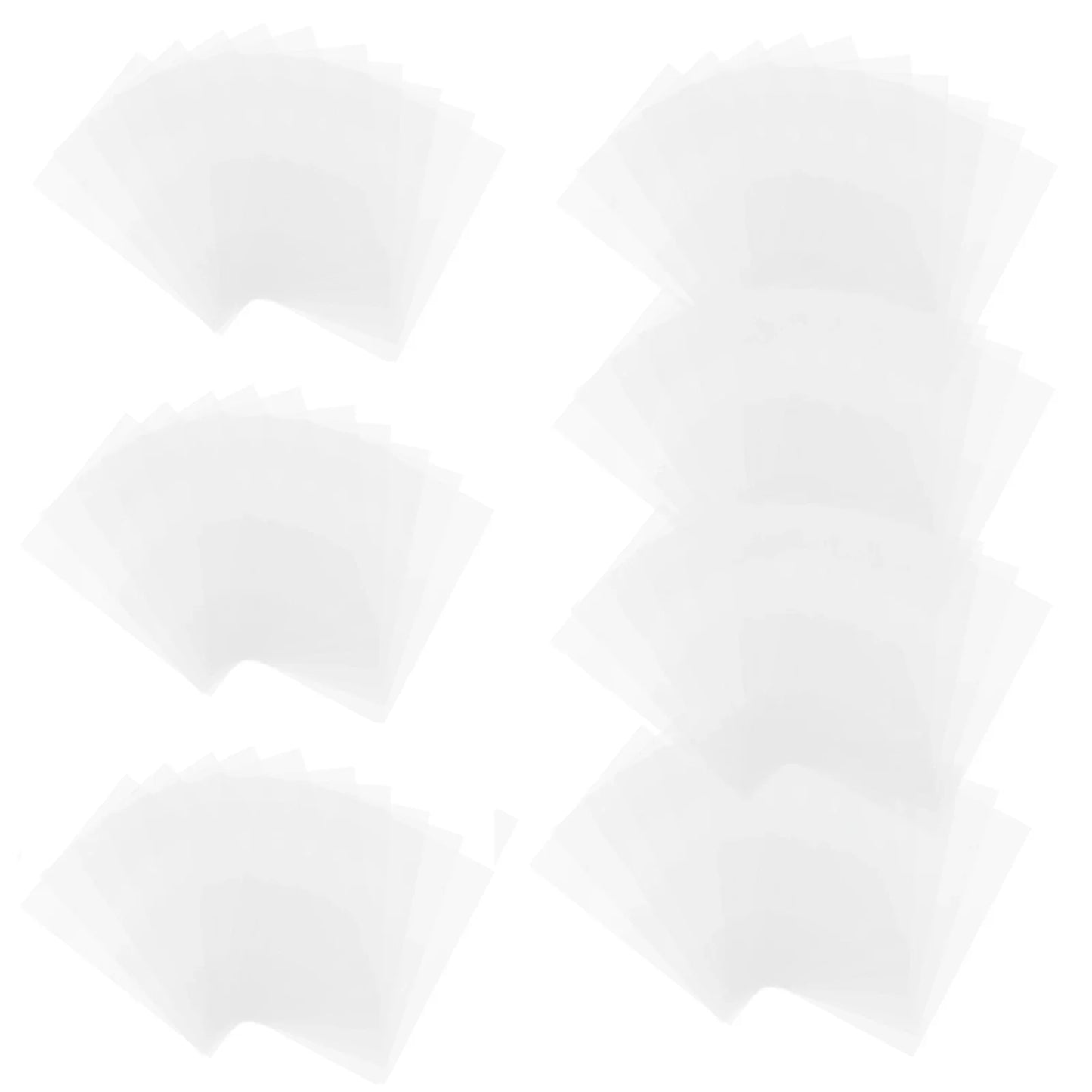 50pcs Transparent Tattoo Transfer Paper – Clear Pattern Thermal Tattoo Transfer Film Paper
