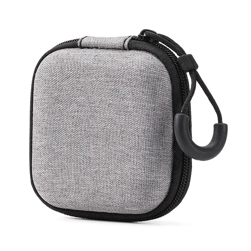 Portable Shockproof Headphone Case – Hard Shell Earphone Bag for Headset, Memory Card & USB Cable Storage