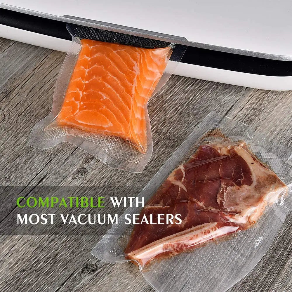 50pcs/Lot BPA-Free Food Vacuum Plastic Sealing Bags: Household Reusable Sealed Bags for Food Preservation - Vacuum Sealer Bag