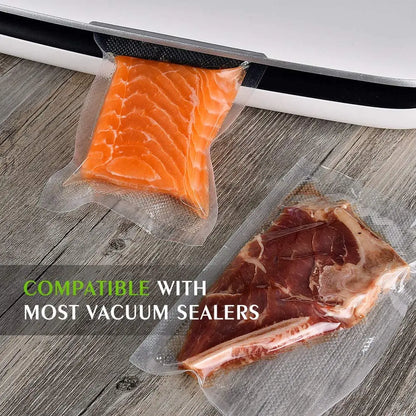 50pcs/Lot BPA-Free Food Vacuum Plastic Sealing Bags: Household Reusable Sealed Bags for Food Preservation - Vacuum Sealer Bag