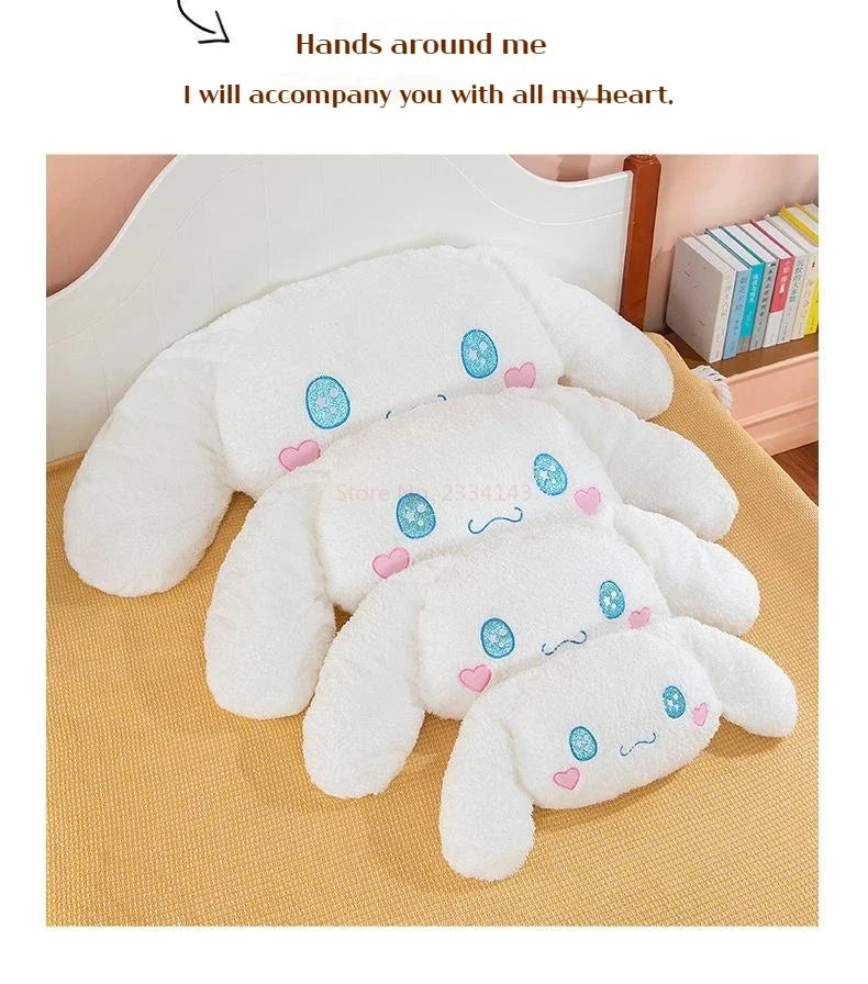 70 / 90 / 110 / 130cm cm Aoger Cinnamoroll Plush Doll – Kawaii Cartoon Stuffed Toy, Car Headrest Pillow & Back Cushion, Birthday Gift