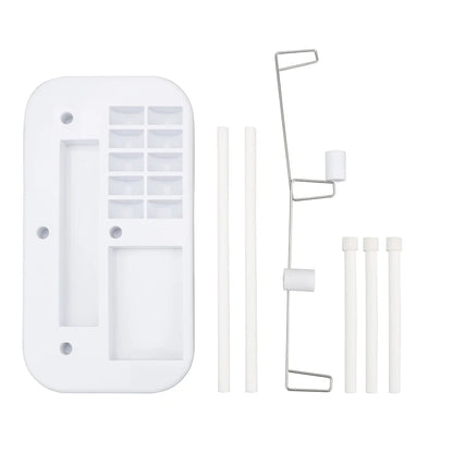 Adjustable Sewing Machine Spool Kit: Needle Thread Bobbin Holder Stand - Includes 3 Embroidery Thread Spools for Home Sewing Machines