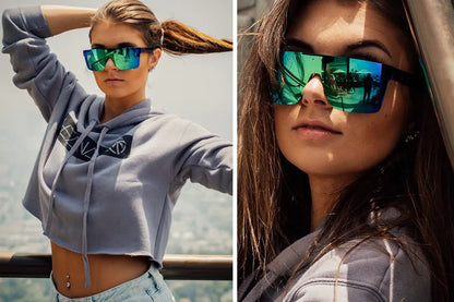 NEW Luxury Brand Mirrored Polarized Sunglasses — Men’s Sport Goggles with UV400 Protection & Case