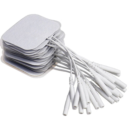 100/50pcs 5x5cm Muscle Stimulator Electrode Pads – Self-Adhesive Non-Woven Replacement for TENS Therapy Machines