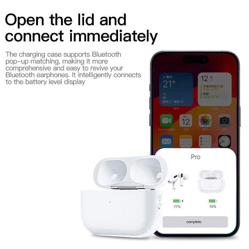 Replacement Charging Case for AirPods Pro 1/2/3 – Original Bluetooth Earphone Battery Box with LED Indicator Light
