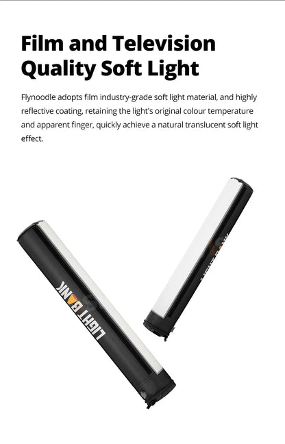 Flynoodle Air Tube Inflatable Softbox - Video Light Diffuser for Aputure, Nanlite, Godox, ZHIYUN & COLBOR