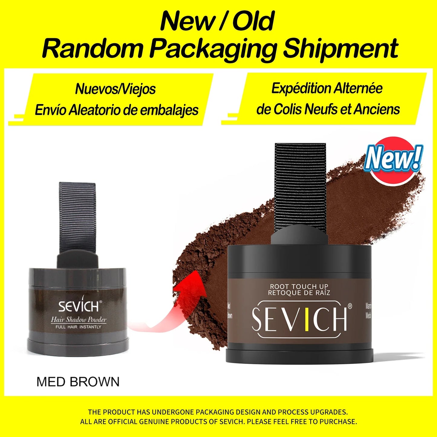 Sevich Hairline Powder 4g — Natural Hairline Shadow Makeup Hair Loss Concealer Unisex