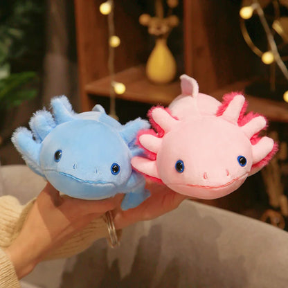 Kawaii Colorful Newt Plush Toy — 23-80cm Cute Axolotl Salamander Stuffed Animal, Fuzzy Long Pillow Cushion for Kids Gift