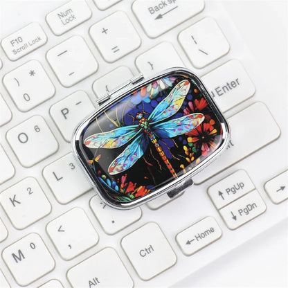 Travel Metal Organizer – Small Colored Medicine & Jewelry Storage Case for Home