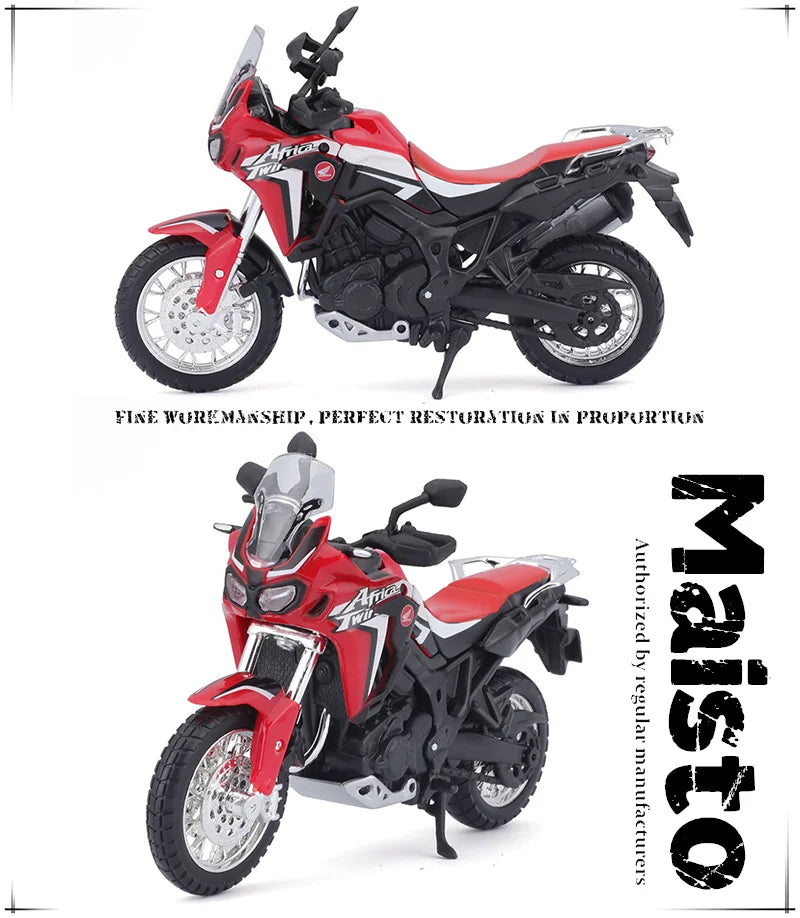 Maisto 1:18 Alloy Motorcycle Model – Yamaha MT-07/MT-10, Ducati, Kawasaki, KTM, Suzuki, BMW