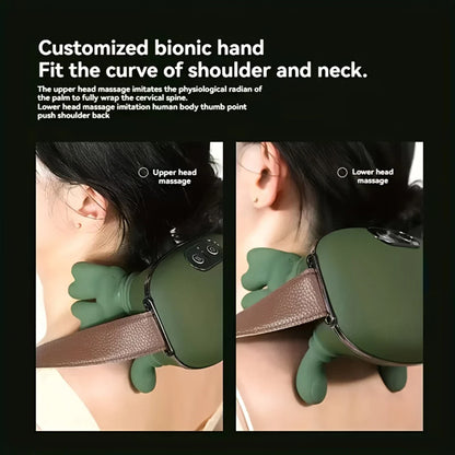 4D Bionic Wireless Neck & Shoulder Massager – Cervical Trapezius Kneading Shawl with Brushless Motor