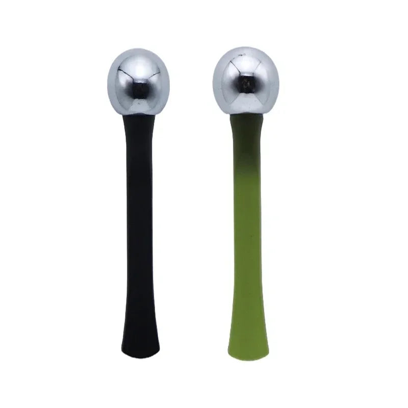 Gold Alloy Eye Massage Roller & Cream Applicator – Anti-Wrinkle Dark Circle Facial Massager