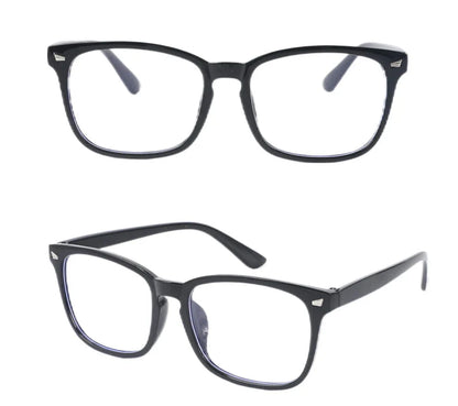 Square Blue Light Blocking Glasses – Nerd Eyeglasses Frame for Computer & Gaming Protection