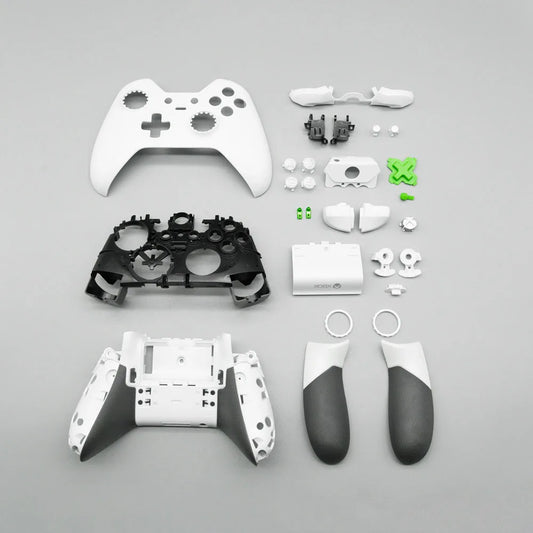 Xbox One Elite Controller 1st Gen Full Housing Shell Replacement Kit – Faceplate, Buttons & Rear Grip Hard Case Set
