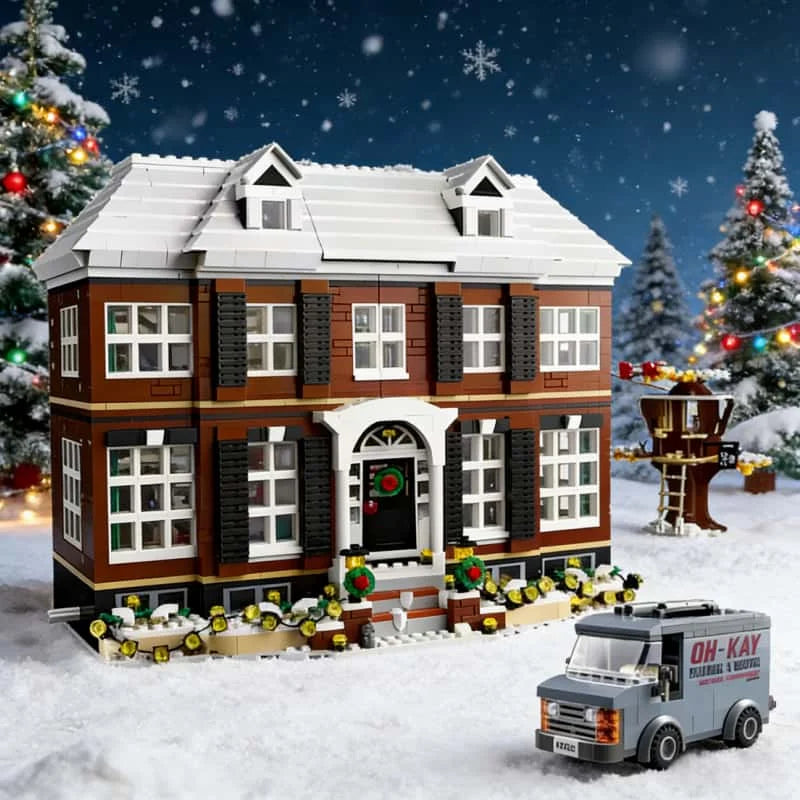 Home Alone Building Block Set - 3955-Piece Creative Model Kit for Adults, Christmas Gift & Home Decoration