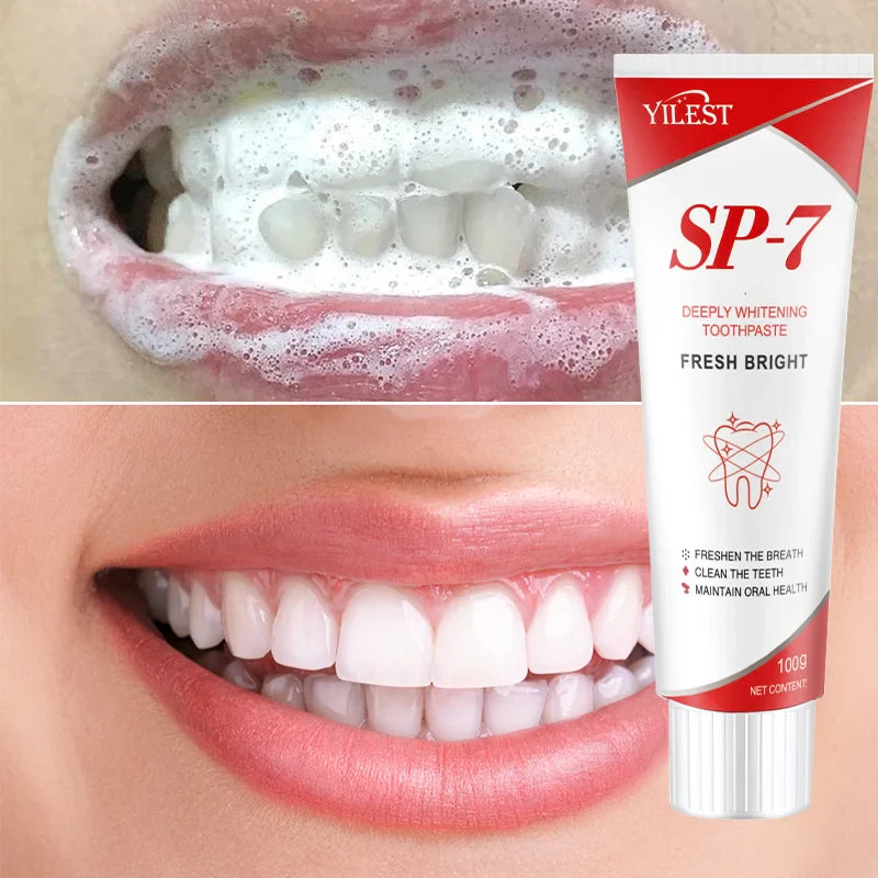 SP-7 Probiotics Toothpaste – Whitening, Smoke & Tea Stain Removal with Enamel Repair