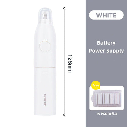 Electric Rubber Eraser Pen by Deli — Adjustable Auto Eraser for Writing, Sketching, and Drawing