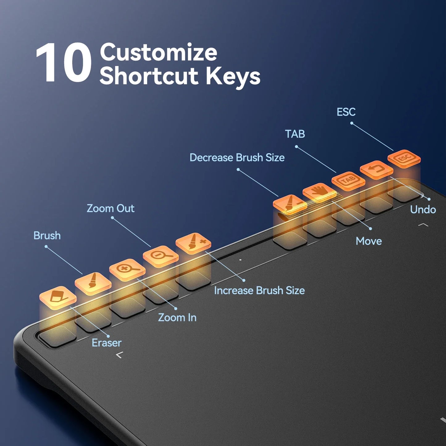 UGEE S640 6-Inch Graphic Drawing Tablet – Digital Pen Pad with 8192 Stylus for Windows, Mac, Android, Laptop