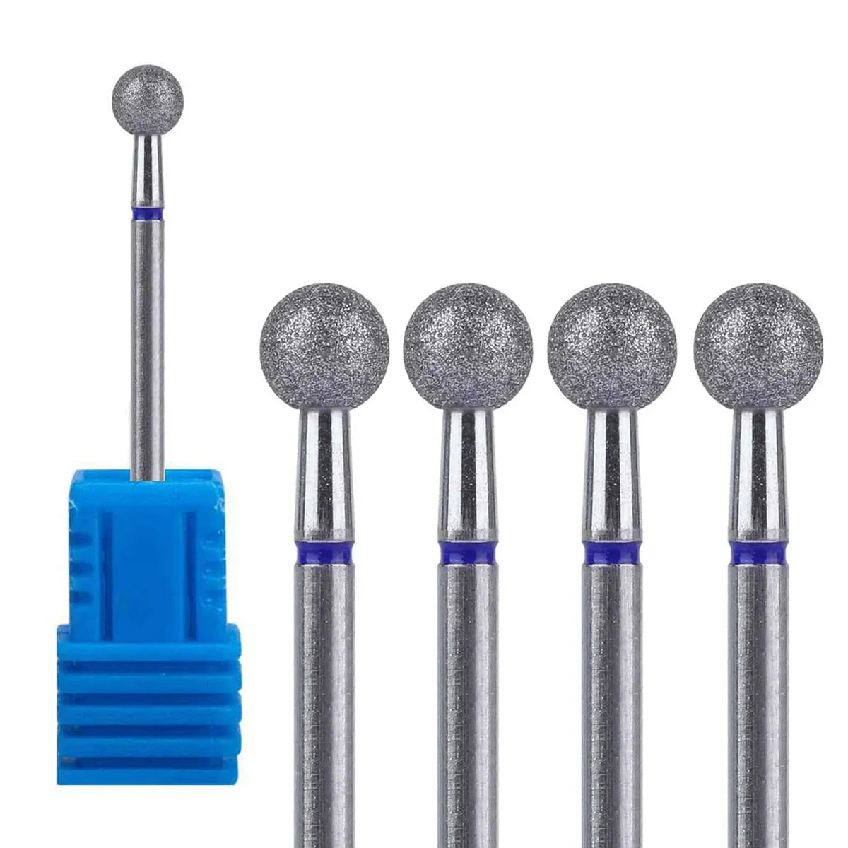 1/2/4Pcs Diamond Nail Drill Bit Set - Rotary Electric Milling Cutters for Manicure, Pedicure, Cuticle & Nail Tools Accessories