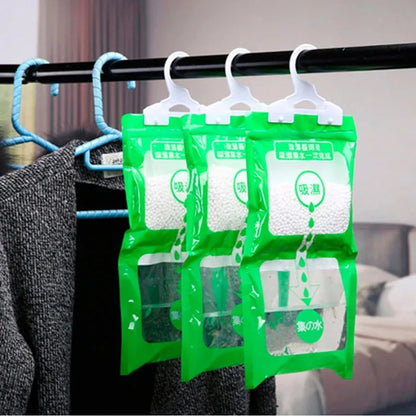 1/5/10PCS Hanging Moisture Absorber Bags — Moldproof Closet Dehumidifier Desiccant for Indoor Anti-Humidity Control