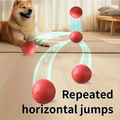 Smart Interactive Dog Toy Ball – USB Rechargeable Automatic Rolling & Bouncing Chew Toy for Puppies to Large Dogs