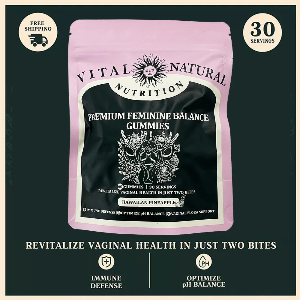 Vital Source Feminine Balance Gummies — Hawaiian Pineapple Flavor Women’s Wellness Supplement
