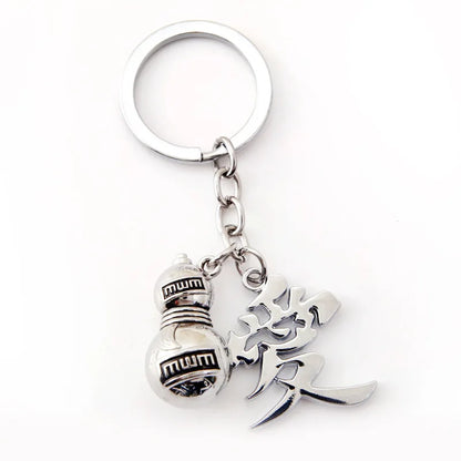 Anime Akatsuki Naruto Character Keychain – Gaara, Sasuke Sharingan, Jiraiya & Uzumaki Metal Cosplay Pendant Gift for Fans