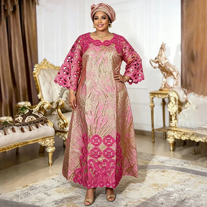 African Women's Traditional Dresses - Dashiki Ankara Bazin Gown Abaya Muslim Kaftan Maxi Long Dress 2026