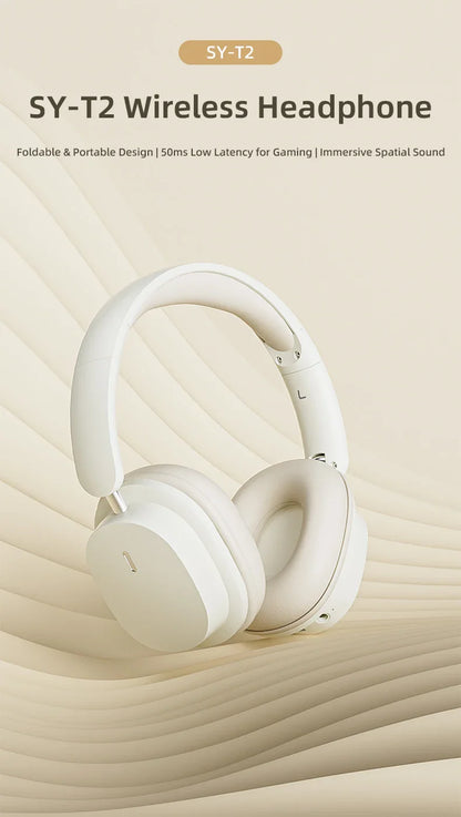 SY-T2 Bluetooth Headset – High-Quality Noise Reduction Wireless Headphones with Microphone for Gamers