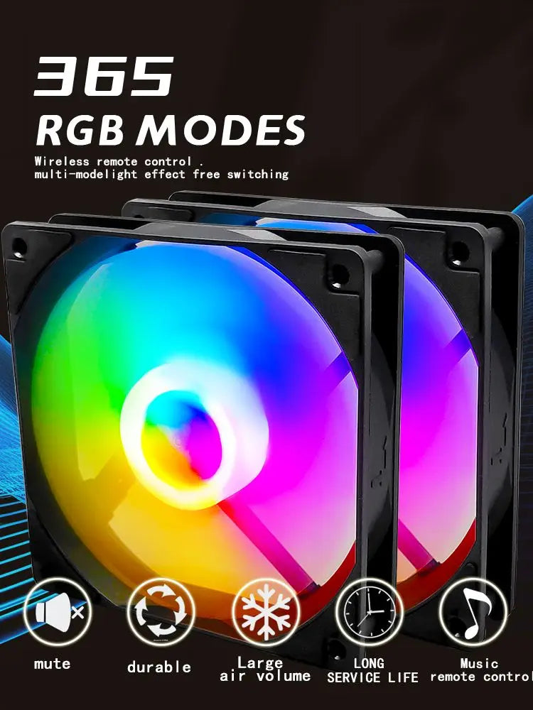 Manmu Festival Edition 120mm RGB Computer Fan — High-Performance Cooling for Gaming PCs