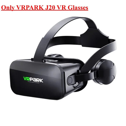 Original J20 4K VR Headset - 3D Virtual Reality Glasses Box with Stereo & Rocker for iOS/Android Phones up to 6.7"