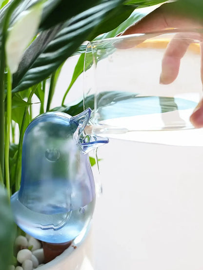 Automatic Flower Waterer – Self-Watering Bird-Shaped Hand-Blown Plastic Plant Watering Balloon for Home & Garden