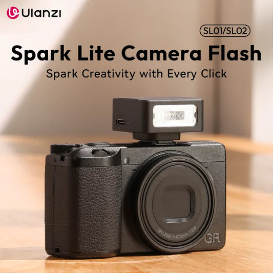Ulanzi SL01/SL02 Spark Lite Mini Camera Flash – Portable Photo & Video Light for Sony, Canon, Nikon DSLR, Vlog & Livestream