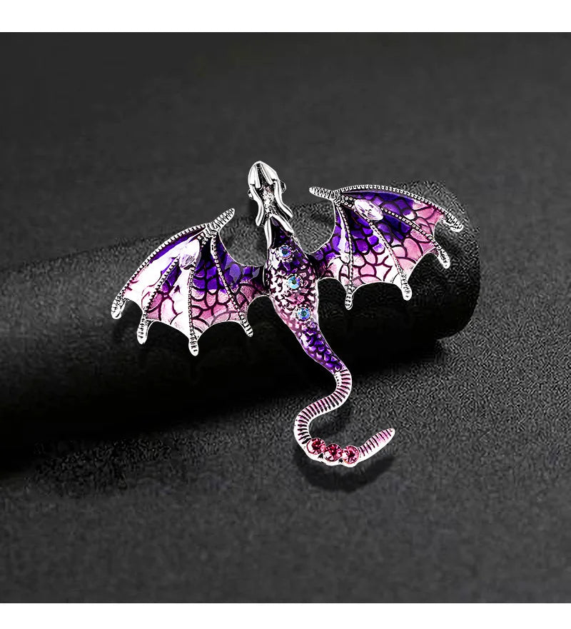 Fly Dragon Enamel Lapel Pins - Brooch for Jeans, Backpacks | Jewelry Clothing Badges | Wedding Gift & DIY Decor for Men