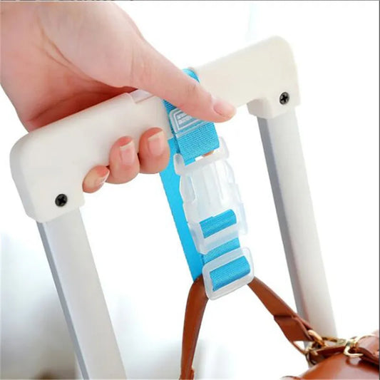 Adjustable Nylon Luggage Straps: Hanging Buckle Suitcase Bag Belt Lock Hooks - Travel Accessories for Secure Packing