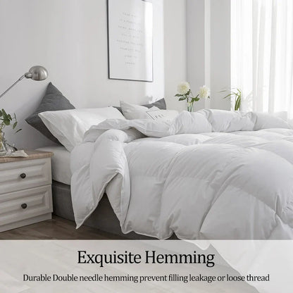 Peter Khanun Winter Duvet Comforter – Thick, Washable Microfiber Bedding with Corner Tabs, Small, Queen & King Size