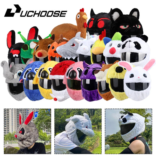 2025 New Funny Motorcycle Helmet Cover, Full Helmet Christmas Cap Gift, Personalized Motorbike Crash Case
