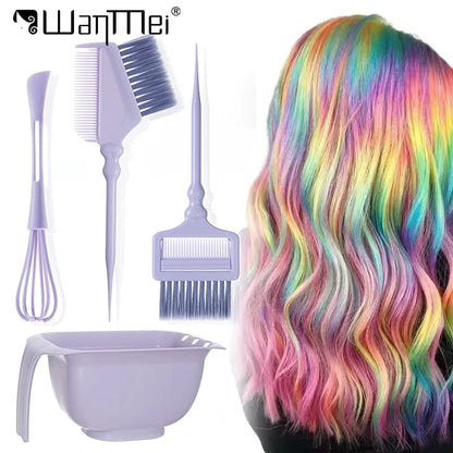 4-Piece Professional Hair Dyeing Set – Tinting Bowls with Brushes, Large Capacity Reusable DIY Hair Styling Tools